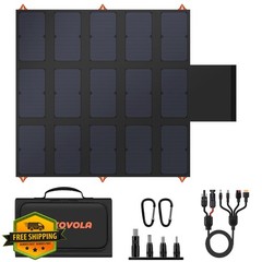 SOKIOVOLA 100W Foldable Solar Panel Orange