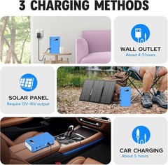Rechargeable 24000mAh Power Pack with AC Outlet – Perfect for Camping & Travel
