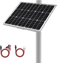 12V 50W Solar Battery Trickle Charger & Maintainer – Waterproof 50 Watt Solar Pa