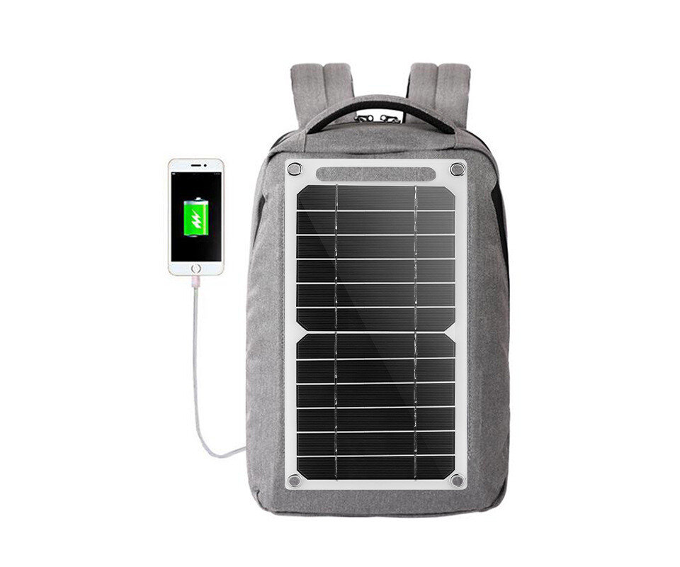 Cell Phone Solar Charger Panel Emergency Backup USB 5V Home Camping Hiking