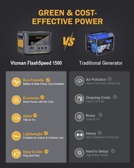 VTOMAN FlashSpeed 1500 Portable Power Station 1548Wh LiFePO4 Solar Generator