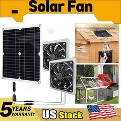 30w Household-Solar Panel Powered Dual Exhaust Fan Ventilation 18V for RV Shed
