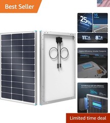 Durable 100W Solar Charger – Compact N-Type Monocrystalline Design for RVs