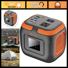 120W Portable Power Station, 97.6Wh Battery Pack with AC Outlet & USB-C for Camp