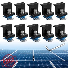Anbte Solar Panel End Clamp 1.57″ Black