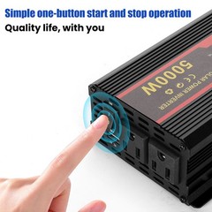5000W Power Inverter with 200W 100W Solar Panel Kit for RV Home Power Station