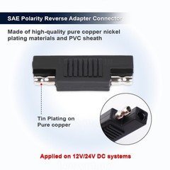 SAE Connector Solar SAE Polarity Reverse Adapter Connectors for SAE to SAE Qu…