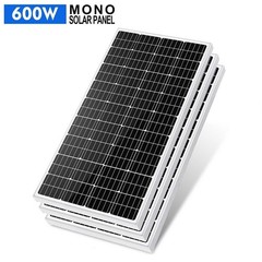 600W Watt Fest Solar Panel 18V Mono Home RV Rooftop Camping Off-Grid Power US