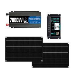 Premium 7000W Sine Wave Inverter Solar Kit | 2pcs Solar Panels + 100A Controller