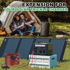 50ft Black + Red 10AWG Solar Panel Extension Cable Flexible Wire Connectors 6mm²