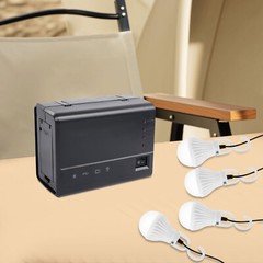 Portable Power Station with Solar Panel, Outdoor Generator Power Supply for Home