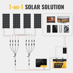 Easy-Install Extra Long Parallel Solar Connectors M/FFFF and F/MMMM – Rated