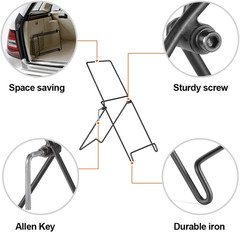Adjustable Tilt Solar Panel Bracket – Portable Stainless Steel Stand for Foldabl