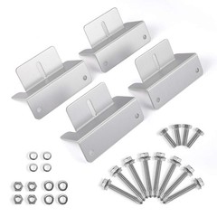 Solar Panel Z Brackets RV Roof Boat Off Grid Mounting Set 4 Aluminum