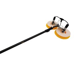 Handheld Double Head Solar Panel Cleaning Machine Retractable Multifunctional