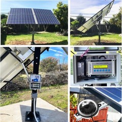 Solar Panel Tracker Dual Axis W/ LCD Controller W/ 2X18″ 6000N Linear Actuators