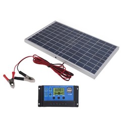 1PC 10W Polycrystalline Solar Panel Effective Charge Controller For Camping