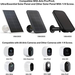 Rust-Proof Gutter Mount for Arlo Solar Panel – Perfect Angle & Stability