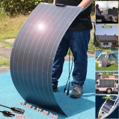 400W Mono Flexible Solar Panel 18V 12V Portable Power Charge Van Home RV Battery