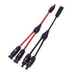 Solar Panel Y Branch Cable Connection Waterproof Adapter Connector Extension