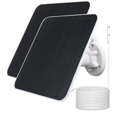 Solar Panel Charger Compatible with Eufycam 2C/2C Pro/E40/E20/2/2 Pro/E, 2Pack