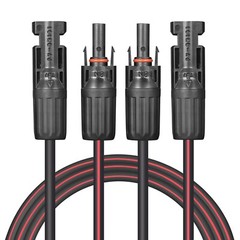 Solar Cable 20 Feet 2×12 AWG Twin Wire Solar Extension Cable, Copper Strand with