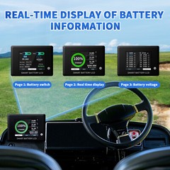 48V 105Ah Battery LiFePO4 Lithium Golf Cart 200A BMS Bluetooth Monit+20A Charger