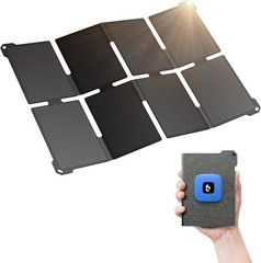 [Upgraded] BigBlue Ultra-Light Portable 25W Solar Panel Charger with USB-A andU