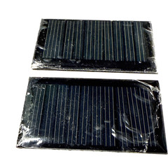 set of 2 Mini Solar Panel 5V 30mA 53X30mm Power Cell
