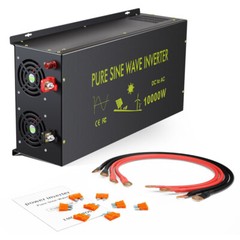 Pure Sine Wave Inverter 10KW 24V 120V 220V Power Car Truck Motor Solar Van Camp
