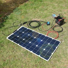 300W Watt Flexible Solar Panel Portable Mono RV Camping Battery Charge Boat 12V