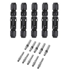 10AWG Solar Panel Connectors IP68 Waterproof 1500V 50A Solid Tinned Copper Te…
