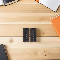 8Pcs Reusable Black Keyboard Drawer Slide Mounting Brackets Alloy Heavy Load
