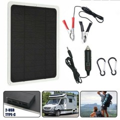 20W Solar Panel 12V Trickle Charge Battery Charger For Maintainer Marine RV Car