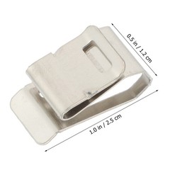 30Pcs Reusable Solar Panel Wire Clips Stainless Steel Cable Clamps Silver