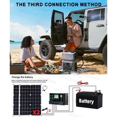 10000W Solar Power Kit 12V-110V/220V + 2pcs Solar Panels + 100A Controller