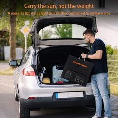 MHPOWOS 110W 220W Solar Charger Foldable 23.5% High Efficiency for Battery