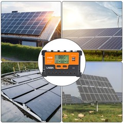 1/2 100A Solar Charger Controller Solar Panel Battery Intelligent Regulator 2USB