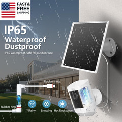 6W Solar Panel for Ring Camera, Solar Charger Compatible with Ring Spotlight/S