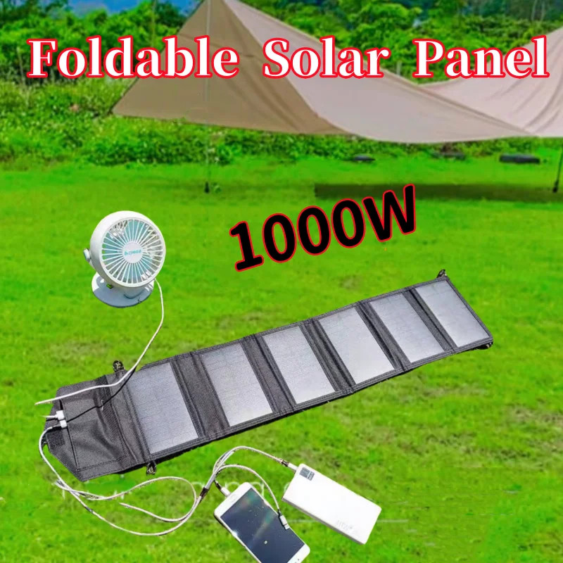 1000W Foldable Solar Panel Solar Panel Camping Ecoworthy USB TypeC Mobile Phone