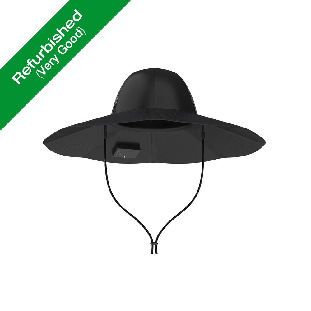 EcoFlow Power Hat Solar Charging Bucket Fishing Hat Dual USB-A/C Ports 22.8 in