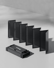 200W Portable Solar Panel Kit with Adjustable Kickstand for Camping & RV