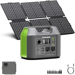 Portable Solar Generator 300W with Foldable 60W Panel