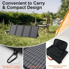 45W 60W Camping Solar Panel USB Charger IP67 Adjustable Kickstand for Power Bank