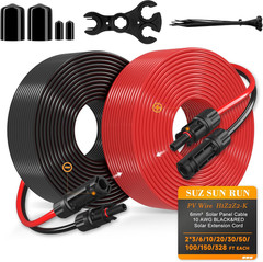 10AWG Solar Panel Extension Cable 10Ft Tinned Copper with Connectors for RV | 6M