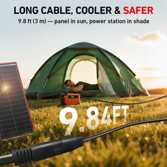 300W Foldable Solar Panel Kit for 12V Batteries & Power Stations, 15.2Lb Monocry