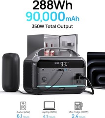288Wh Solar Generator – Lightweight 8.2LB Power Bank for Camping and Emergencies