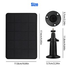Solar Panel Micro USB C Power CCTV Camera Security Cam Battery Charger Outdoor