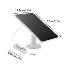 10W 6V Type-C Solar Panel Camera Outdoor Charger Security Camera Home