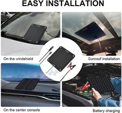 Eco-Friendly 10W Monocrystalline Solar Charger for Cars and Utility Vehicles